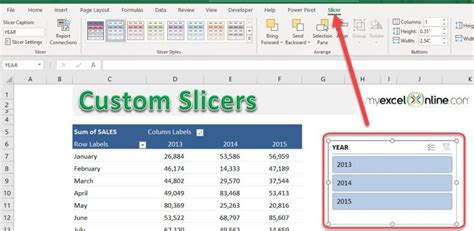 Customize An Excel Slicer MyExcelOnline
