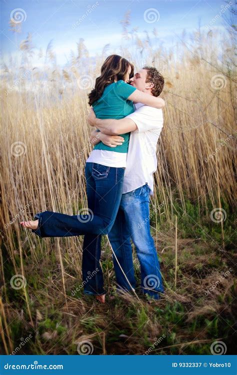 Passionate Kiss Stock Image Image Of Engagement Happy 9332337