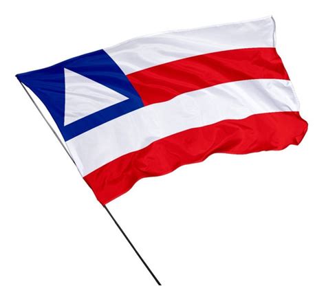 Bandeira Do Estado Da Bahia 150m X 1m Com Bastão Parcelamento Sem Juros