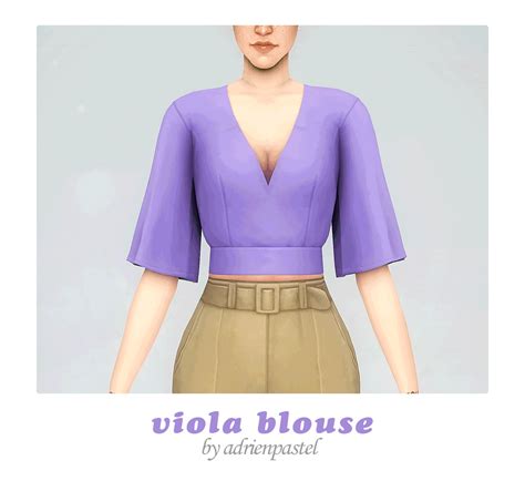 Its Adrienpastel 📑 Viola Blouse · Base Game