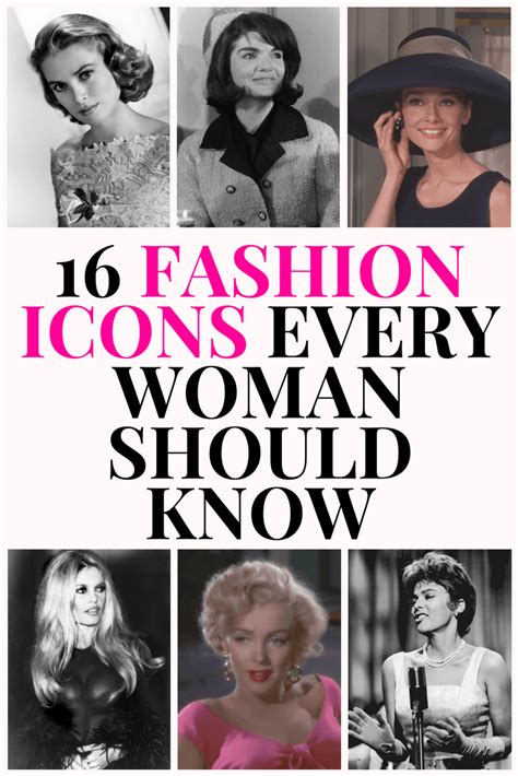Fashion Week Fashion Icons 16 Classic Fashion Icons That Everyone