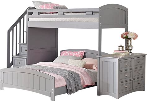 Find the perfect children's furniture, decor, accessories & toys at hayneedle, where you can buy online while you explore our room designs and curated looks for tips, ideas & inspiration to help you along the way. Cottage Colors Gray Twin Full Step Loft with Dresser ...