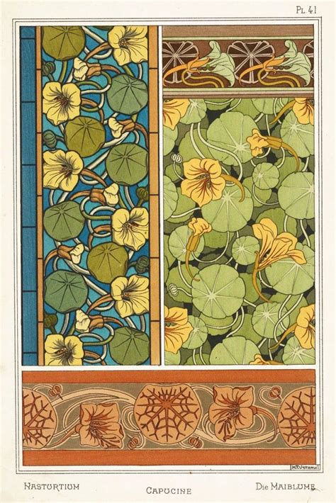 Botanical Prints Art Nouveau Illustration Art Nouveau Floral Art