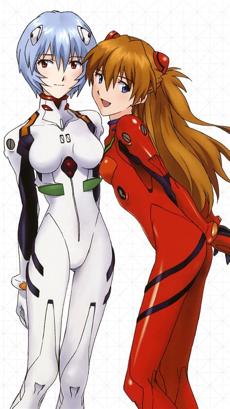 Image Ayanami Rei And Asuka Langley Soryu Anime Mobile Wallpaper