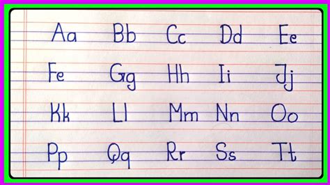 Capital And Small Abcd Abcd Writing Alphabet Letters For Children