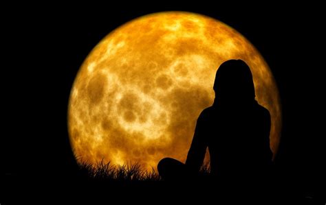 Moon Woman Silhouette Free Image On Pixabay