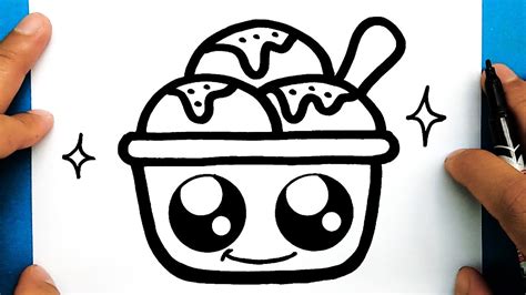 How To Draw A Cute Ice Cream Cupdraw Cute Things