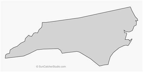 Outline Of North Carolina Png Png Download Silhouette Transparent