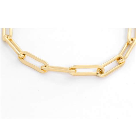 Erica Kleiman Gold Filled Paper Clip Chain Bracelet