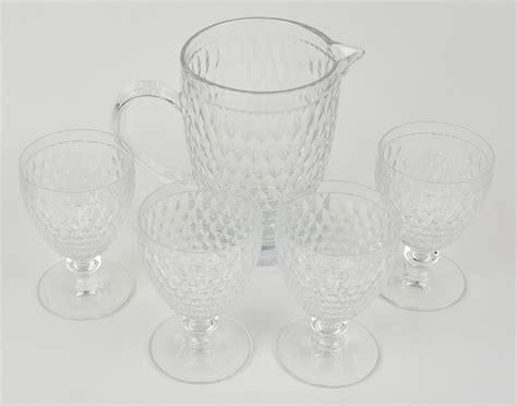 Scegli la spedizione gratis per riparmiare di più. LOTTO COMPOSTO DA 4 BICCHIERI IN VETRO E UNA CARAFFA ...