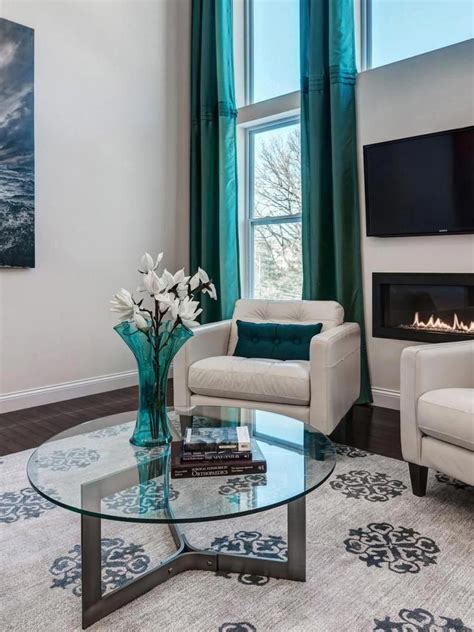How to decorate your living room with turquoise accents. #livingroomdecorturquoise | Living room grey, Teal living rooms, Living room turquoise