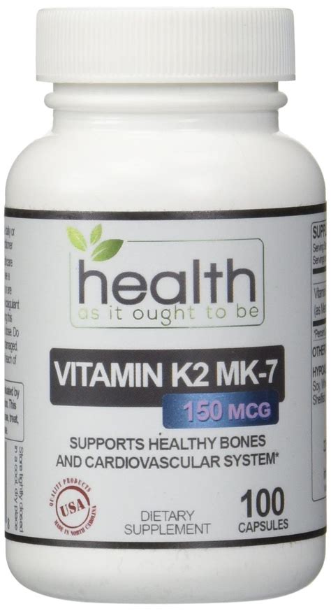 We did not find results for: Best Vitamin K2 MK-7 150mcg 100 Capsules - Safest/Most ...