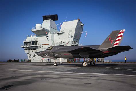 In First Marine Corps F 35 Fighters Deploy Aboard British Aircraft