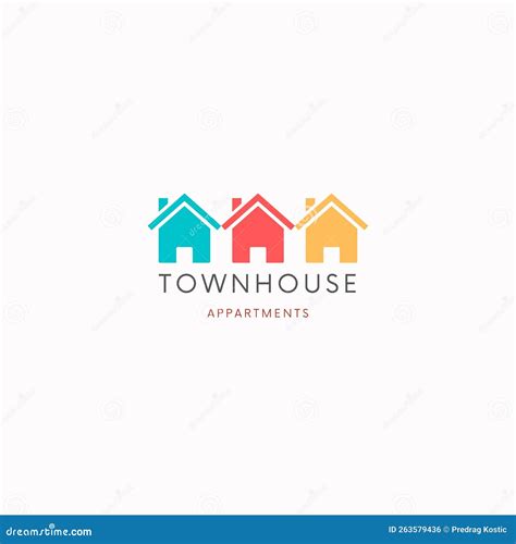 Townhouse Appartments Logo Stock Illustration Illustration Of Text