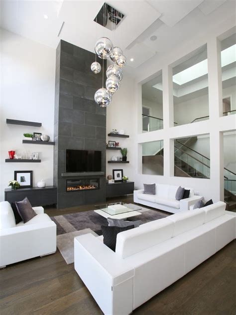 35 Awesome Contemporary White Living Room