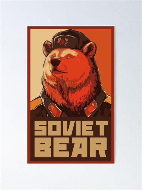 Soviet Bear Poster For Sale By Pixeldagger Redbubble