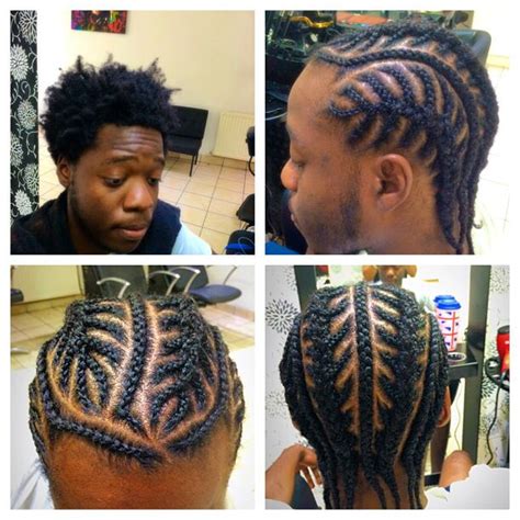They've been around long before black twitter coined terms like #naturalhair , #bigchop or #locmethod. Afro to Fishbone Braids. | Cornrow hairstyles for men ...