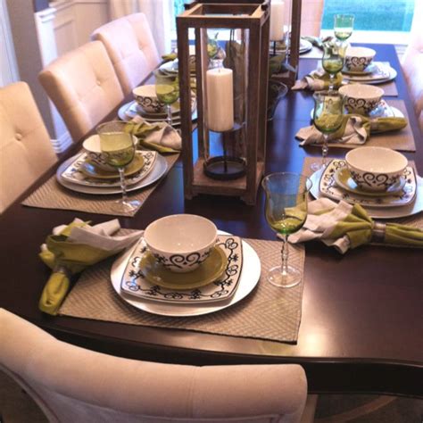 Set the silverware on the table in the order it will be used, from the outside in. Casual dinner place setting | Table settings everyday ...