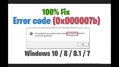 How To Fix 0xc000007b Application Error In Windows 710 In 2020 Youtube