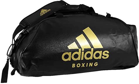 adidas adiacc051b 103 2in1 bag material pu gym bag sport blackgold m uk sports