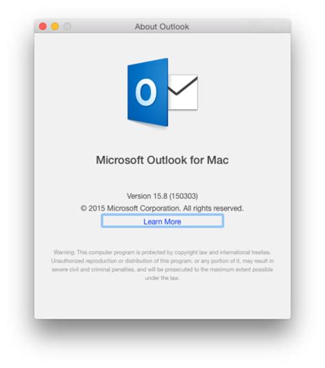 Microsoft Outlook For Mac For Office 365 158 Psconfig