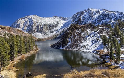 320x570 Resolution Lake Surrounded With Trees And Mountains Hd