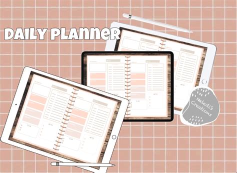 Aesthetic Daily Planner Great For Organizing Youre Day Etsy