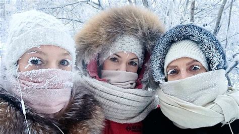 Even The Eyelashes Freeze Russia Sees Temperatures Hit Minus 67 C