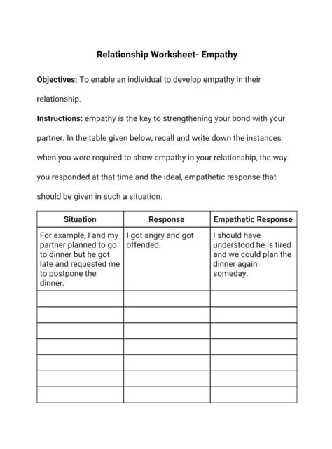 Free Printable Healthy Relationships Worksheets Printable Templates