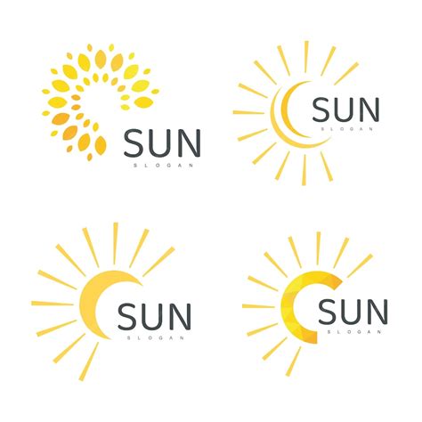 Premium Vector Sun Logo Template Icon Design Illustration