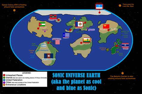 Sonic Earth World Map By Blazerona On Deviantart