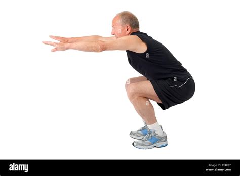 squatting exercise cut out stock images and pictures alamy
