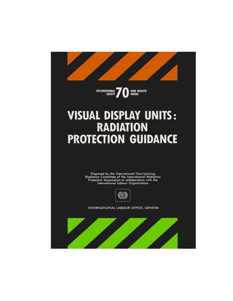 Visual Display Units Radiation Protection Guidance
