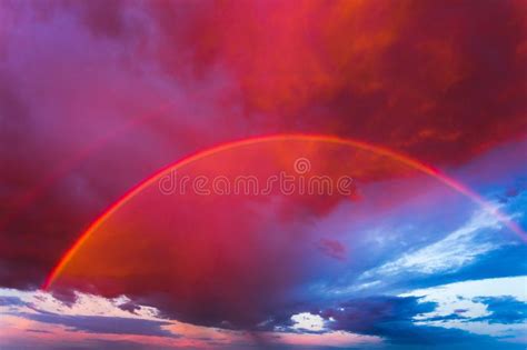 Double Rainbow In The Sky Stock Image Image Of Light 106340521