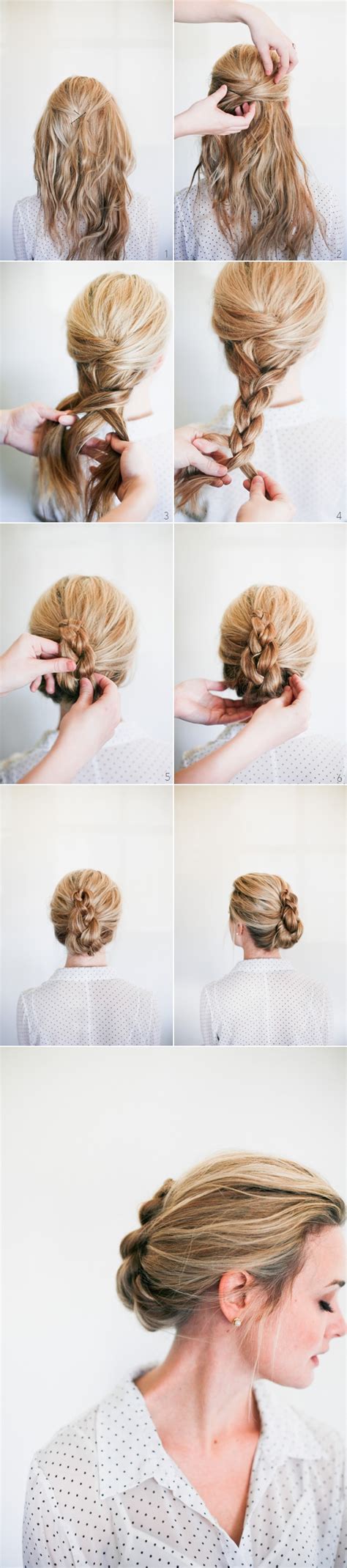 wedding hairstyle tutorial romantic braided french twist hairstyles weekly