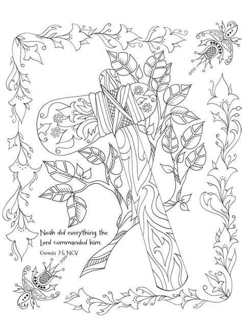 The first coloring page i'm sharing is a basic story sequence page for the story of noah. Noah's Ark: Inspirational Adult Coloring Book | Coloring ...