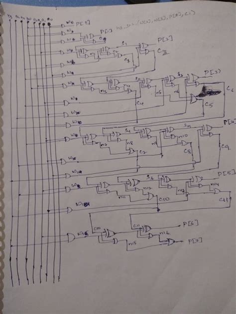 4 Bit Multiplier Circuit Diagram