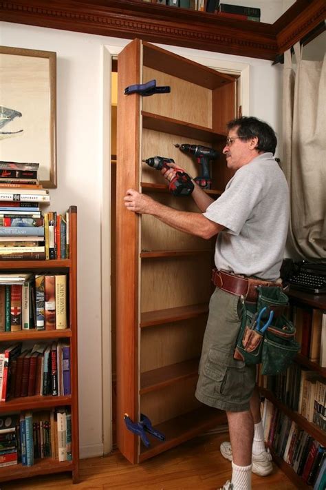A Design And Build Technique Article About Hidden Pivot Bookcasedoor