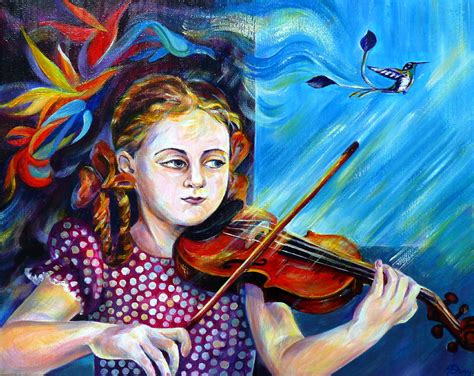 Music Lessons Painting By Anna Duyunova Fine Art America