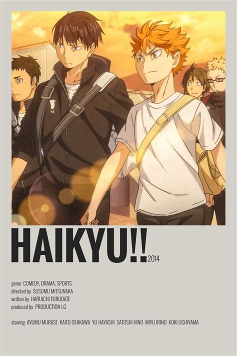 Haikyu Minimalistalternative Anime Poster Haikyuu Fanart Haikyuu