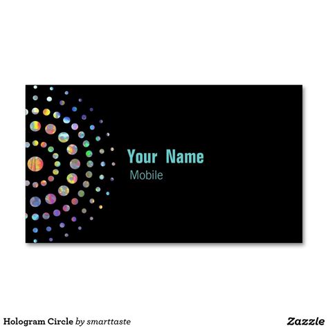 Hologram Circle Double Sided Standard Business Cards Pack Of 100