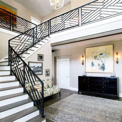 With the side railings, you can also place some handrails, which is very useful if you have older people in your family. Top 70 Best Stair Railing Ideas - Indoor Staircase Designs