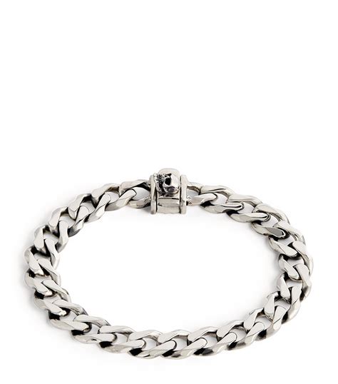 Emanuele Bicocchi Sterling Silver Edge Chain Bracelet Harrods Uk