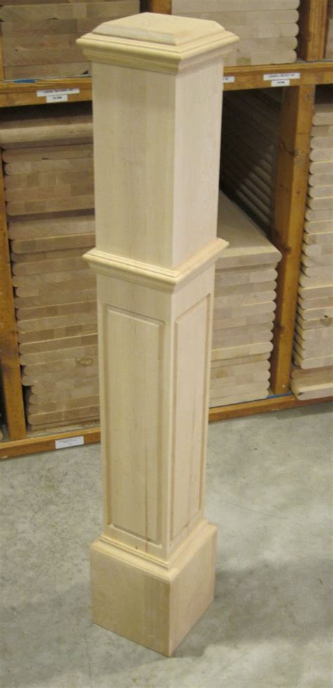 See more ideas about newel post caps, newel posts, stair parts. Modern block newel post | Banister remodel, Stair remodel ...