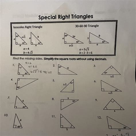 Special Right Triangles Isosceles Right Triangle Triangle Help Please Brainly Com