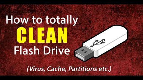 How To Clean Your Usb Flash Drive Without Any Software Youtube