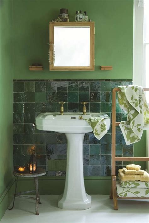 Emerald green tile bathroom via @contemporist.com.com. emerald green tile | Why not add colour to a bathroom with ...