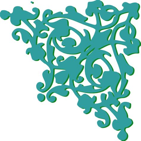 Turquoise Green Corner Clip Art At Vector Clip Art Online