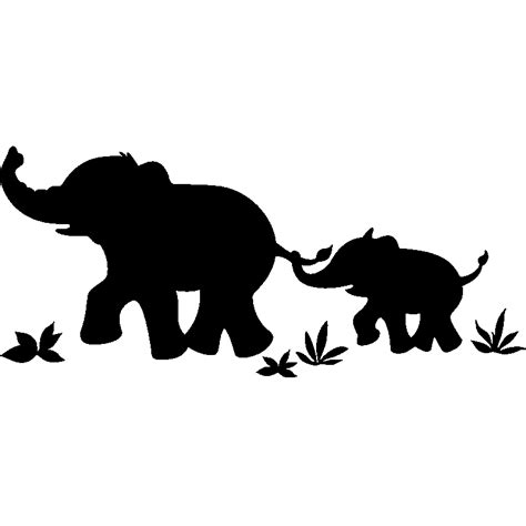 204 Stencil Baby Elephant Outline Svg Svg Png Eps Dxf File