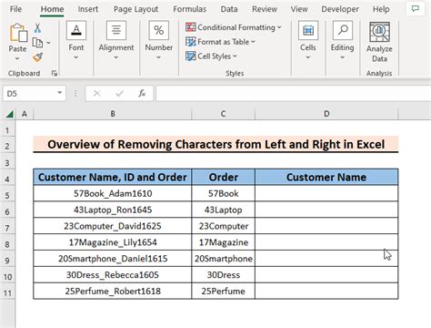 How To Remove Characters From Left And Right In Excel